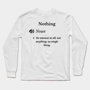 Funny habits definition Long Sleeve T-Shirt